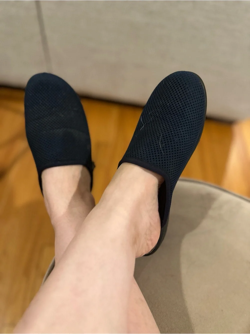 Women’s Well Worn Slip-On Mesh Comfort Slip On Shoe - Navy size 9